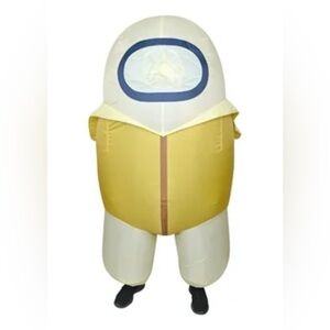 Toikido Among us Banana crewmate inflatable youth costume. NWT one size